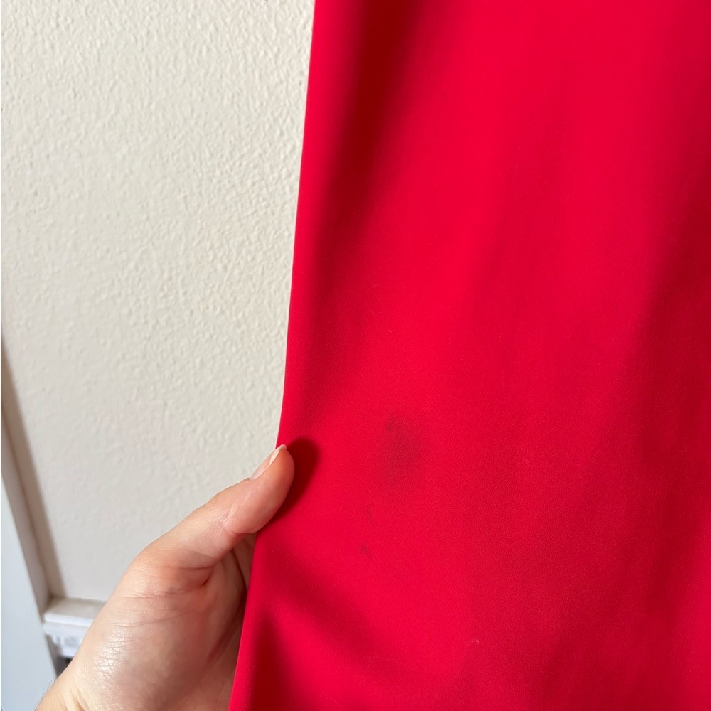 La Petite Robe di Chiara Boni Red Kimina One Shoulder Red Ruffle Gown Dress 10 - Picture 12 of 12